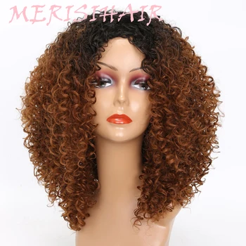MERISI HAIR Long Kinky Curly Afro Wig Blonde Mixed Brown Color Synthetic Wigs for Black Women Heat Resistant Fiber 250g
MERISI HAIR Long Kinky Curly Afro Wig Blonde Mixed Brown Color Synthetic Wigs for Black Women Heat Resistant Fiber 250g