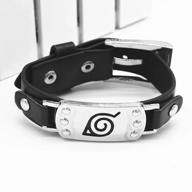 Naruto AOT One Piece Wristband Leather Bracelet