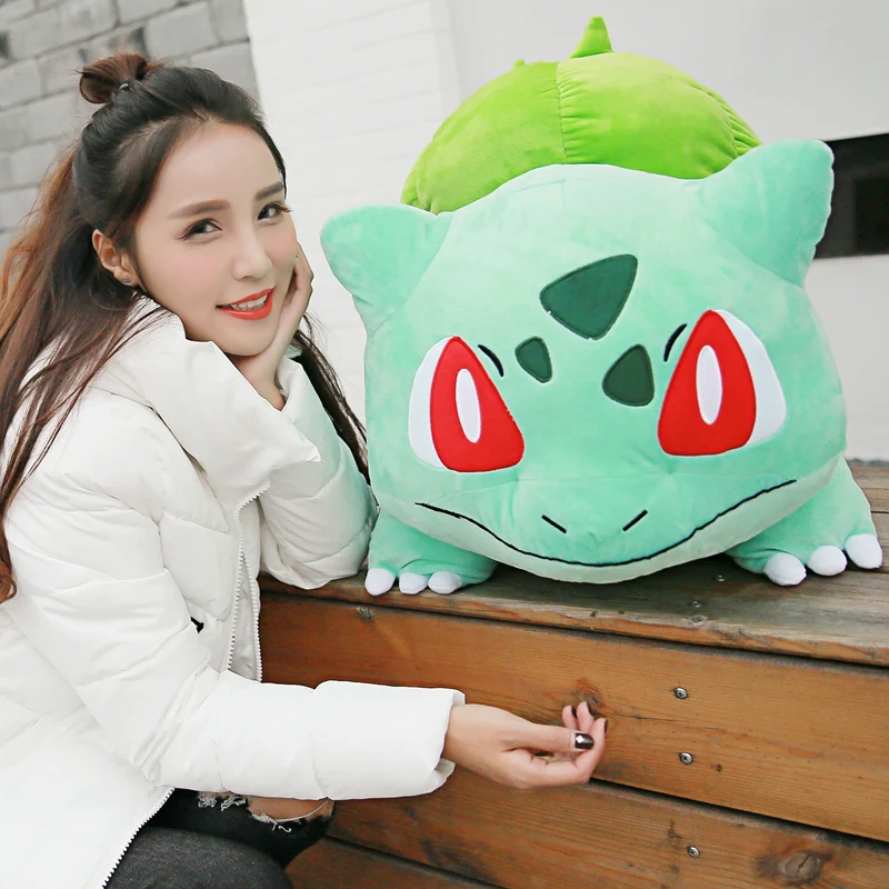 55 см подходит для детей с артистическим Bulbasaur плюш игрушка-подушка для детей день игрушки Аниме Редкие Симпатичные мягкие плюшевые игрушки животных