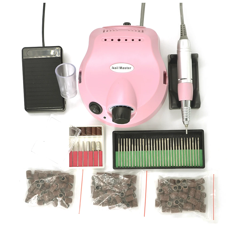 110/220V 35000 RPM Pro Electric Nail Drill File Bit Machine Manicure