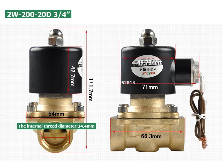 1/" 3/8" 1/" 3/4" " 1-1/4" 1-1/" AC220V DC12V DC24V медный водяной электромагнитный клапан СОЛЕНОИДНЫЕ клапаны нормальное закрытие