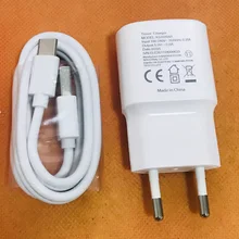 Оригинальное зарядное устройство для путешествий ЕС штекер Адаптер+ кабель type C для Elephone P9000 MT6755 Octa Core 5," FHD 1080*1920