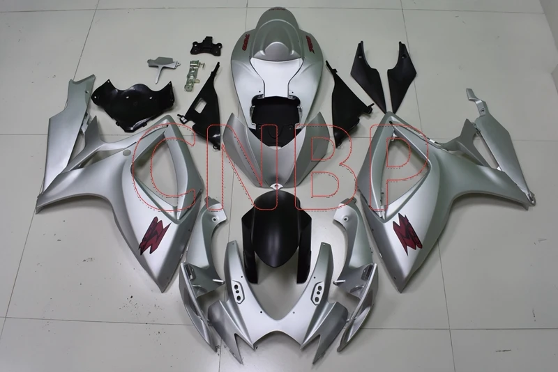 Обтекатель мотоцикла GSX-R600 2006 - 2007 K6 Серебряный обтекатель 06 наборы GSXR600 без краски