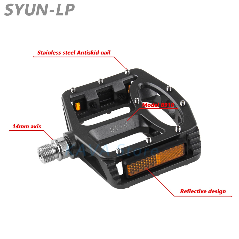 SYUN-LP B910 pedales велосипед MTB горный велосипед Palin Подшипник педали алюминиевый сплав Сверхлегкая педаль