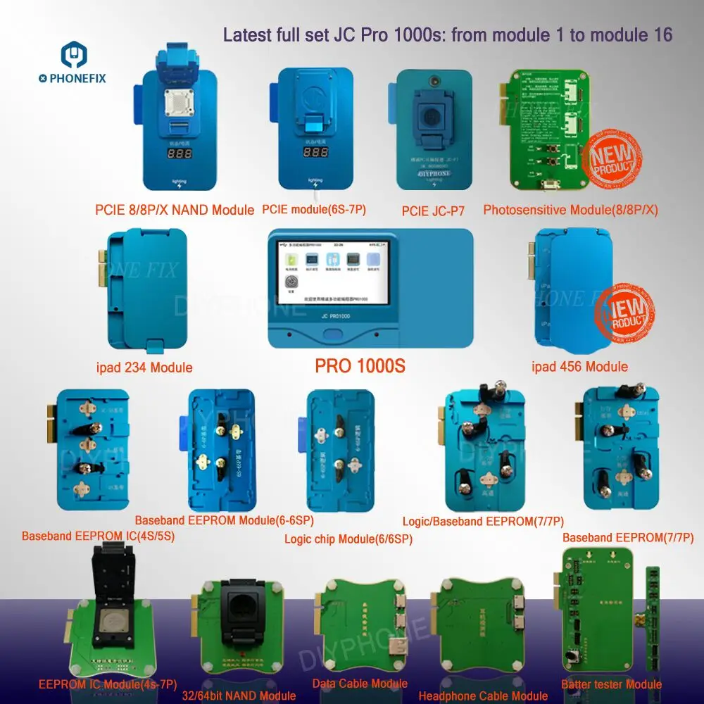 JC Pro1000S P7 Pro PCIE NAND программатор 32/64 бит HDD чтение записи ремонт инструмент для iPhone 7 P