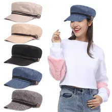 Модный женский берет Newsboy, черный, серый, синий, однотонный цвет, для мальчика, теплая зимняя шапка, женская модная плоская шляпа