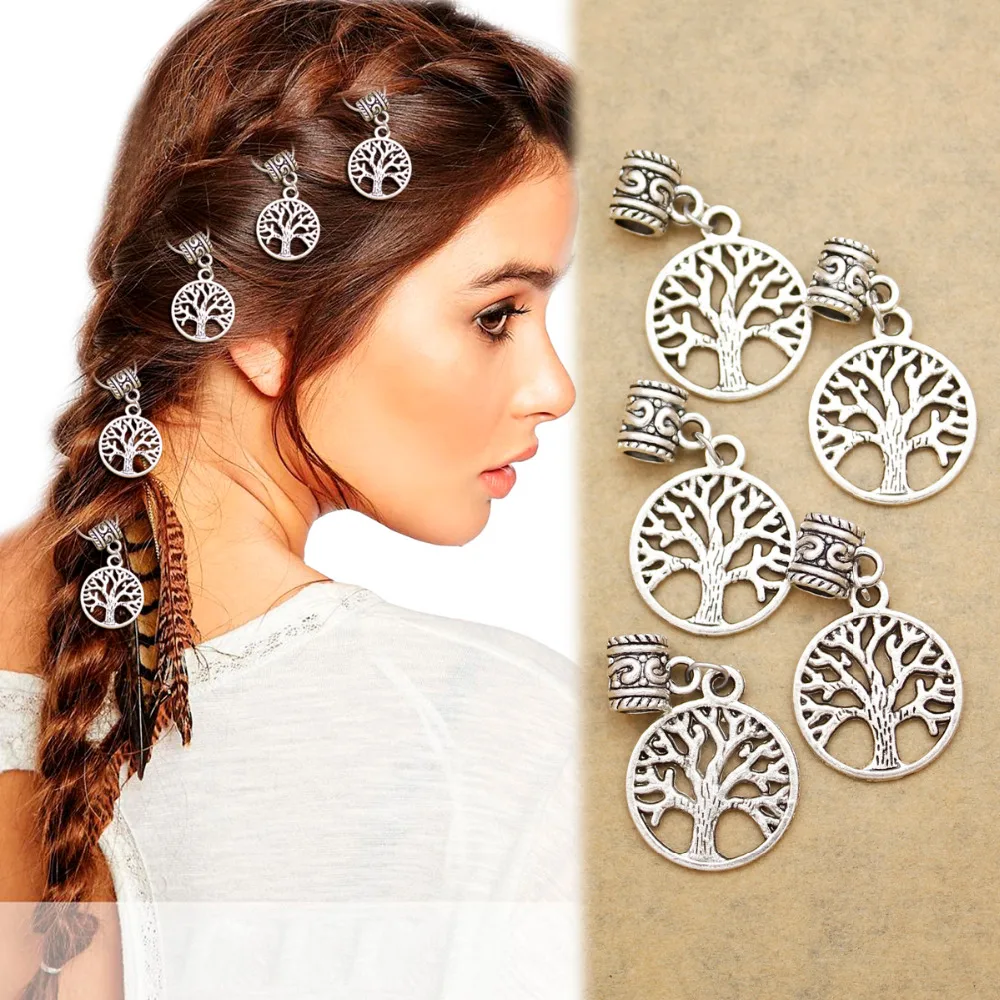 5x Viking Tree Of Life Yggdrasil Dreadlock аксессуары для волос зажимы одежды заколка ювелирное