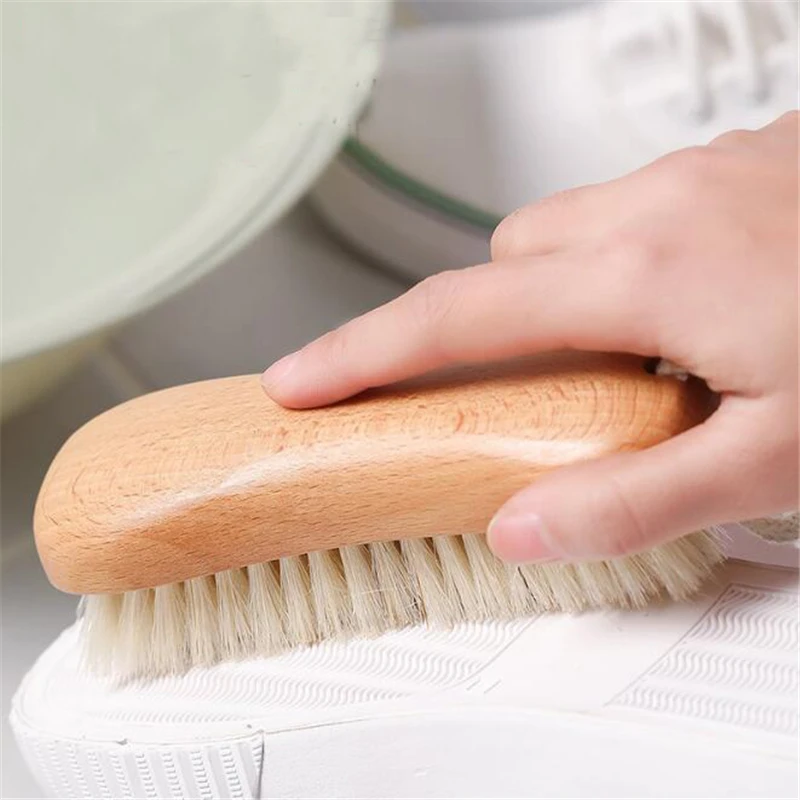 Wooden Laundry Brush Practical Washing Clothes Shoes Cleaning Brush