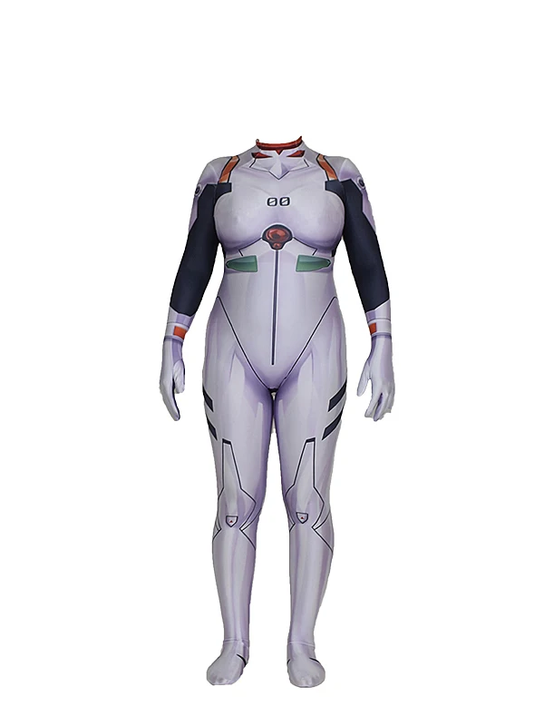 EVA Evangelion Ayanami Rei костюм лайкра супергероя боди комбинезон Хэллоуин Zentai Suis