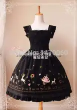 Christmas Morning Embroidery Velveteen JSK Sweet Lolita