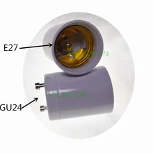 GU24-E27 держатель лампы конвертер GU24 поворот в E27 поворот в GU24 адаптер для лампы E27 поворот GU24