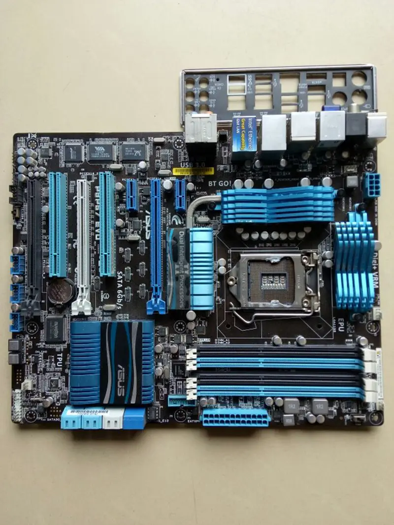 Используется для Asus P8P67 EVO рабочего Материнская плата P67 разъем LGA 1155 i3 i5 i7 DDR3 32G SATA3 USB3.0