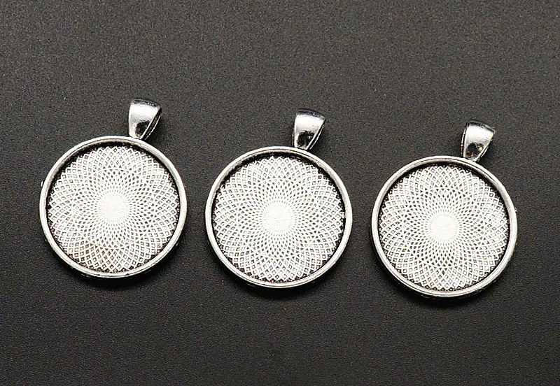 Круглые серебряные/черные/Бронзовые Ожерелья аксессуары для изготовления