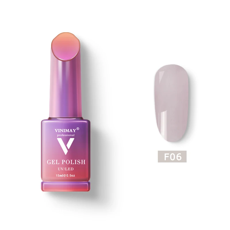 F06 VINIMAY кожа розовый Франция гель лак для ногтей vernis полуперманентный УФ-гель лак дизайн ногтей маникюр ногтей гель лак - Цвет: F06