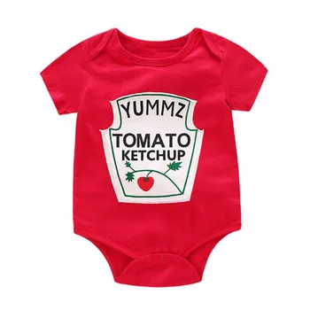 

Hot Sale Baby Bodysuits Toddler Cartoon Fruit Letter Short Sleeve Triangle Jumpsuit Newly Toddler Baby Clothing 0-18M