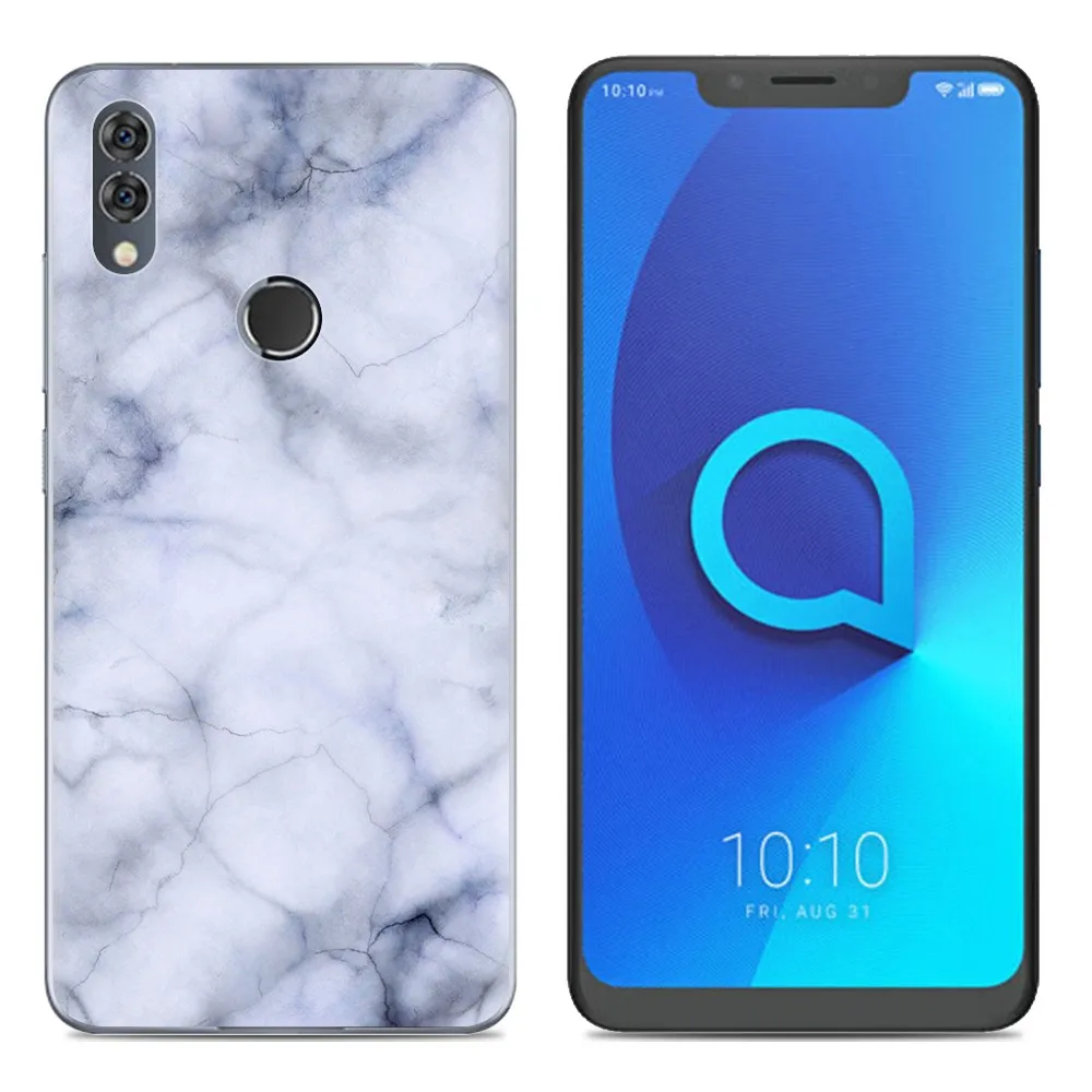 Мягкий чехол для телефона, силиконовый чехол для Alcatel 5V 6,2 дюймов, модный прозрачный чехол из ТПУ с красочным рисунком - Цвет: 21