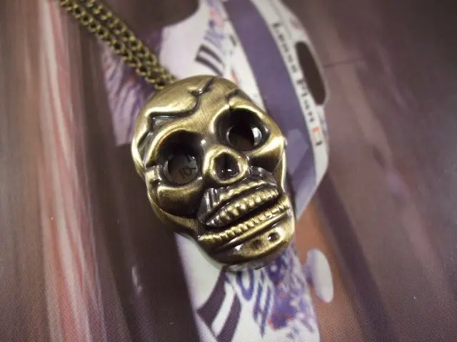 Новинка 2017 1 шт./лот лидер продаж карманные кварцевые часы с черепом и Джеком