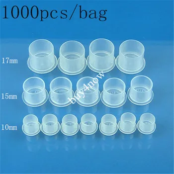 

1000PCS Bigsize 17mm high quialitySteady tattoo ink cups with a BASE INK CUPS For Tattoo Gun Needle Ink Tips Grips Kits HOT SALE