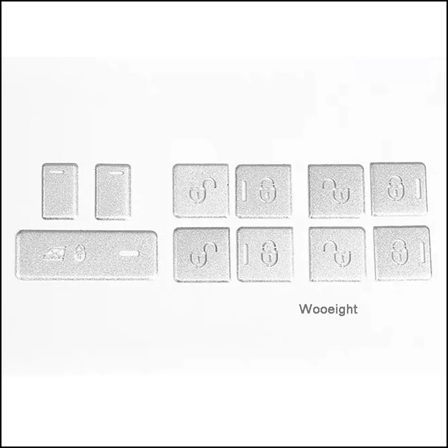Wooeight Aluminium Alloy Door Window Switch Control Button Stickers Cover Decoration For Land Rover Range Rover Sport 2014-2017 (7)