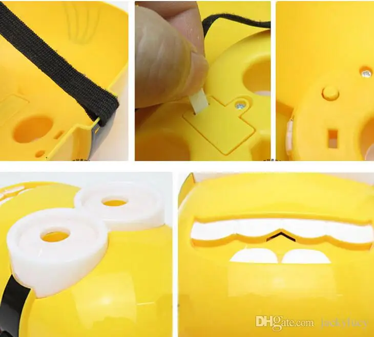  Minions Little Yellow People Cartoon LED Flash Cosplay Film Mask For Halloween Xmas Kids Toys Adult Party Decoration Supplies