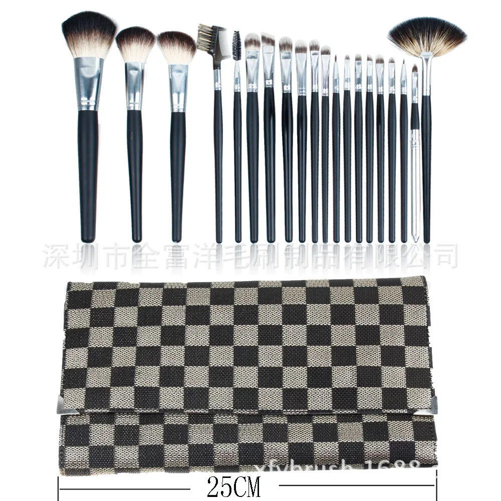 ISMINE 20 Pcs Makeup Cosmetic Brush Set Fan Blush Foundation Eyeshadow Brushes Cosmetics Kit