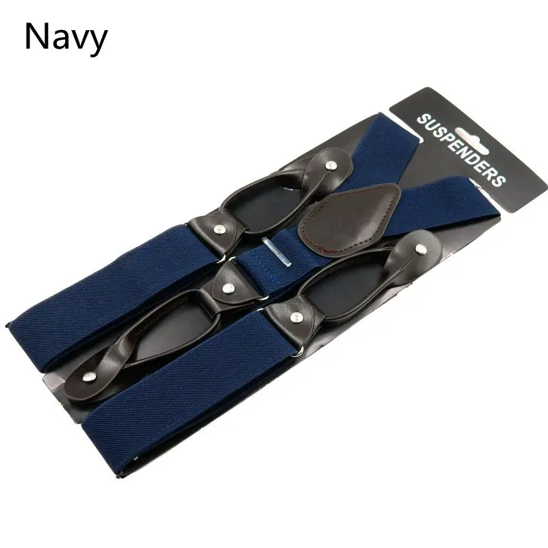 Navy Pants Braces For Men 