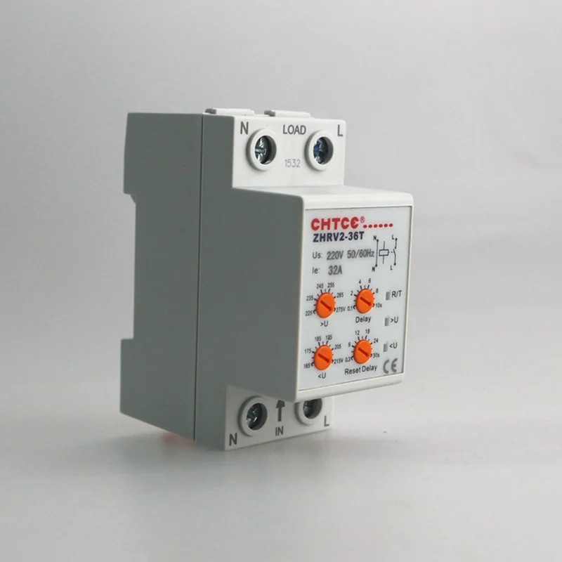 32A бытовой самосброс над и под защитой напряжения реле ZHRV2 36 T ZPV36 T|relay voltage| |