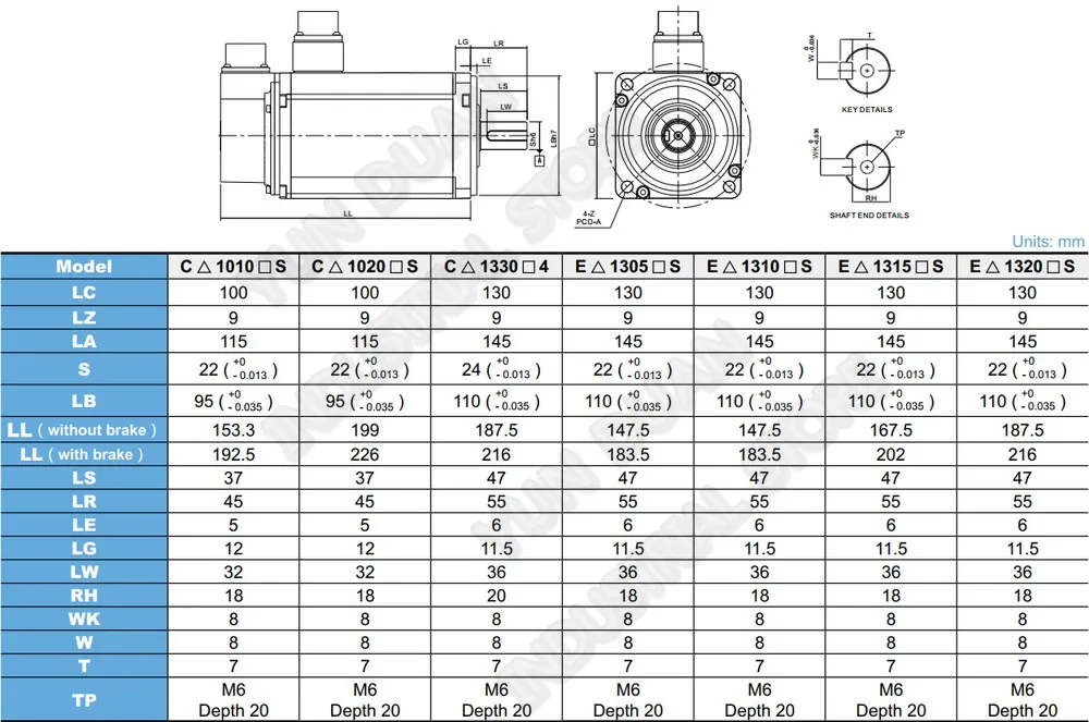 Delta A2 1000 W ASD-A2-1021-L ECMA-C11010RS AC привод с серводвигателем Наборы 220 V 1PH/3PH 1KW 100 мм 3000-5000 об/мин 3.18NM 7.3A 22 мм вал