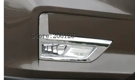 Для Nissan Rogue X-Trail T32 подтяжку лица XTrail передняя+ сзади противотуманных фар Крышка лампы хромированной бампер отражатель аксессуары