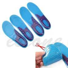 Унисекс силиконовые гелевые ортопедические стельки, поддержка арки, массажные стельки для спортивной обуви