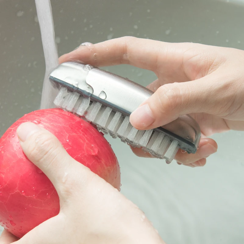 ANHO Multifunction Stainless Steel Cleaning Brush Portable Hand washing