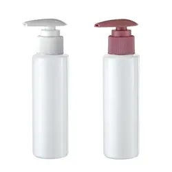 Пластиковая бутылка белая бутылочка Pet мл 100, белое тело с белым/розовым насосом для лосьона/шампуня/эмульсии, лосьона тела используя