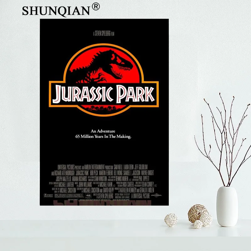 

Nice Custom Jurassic Park Canvas Poster Print painting Art Wall Silk Poster Cloth Print Fabric Poster 27X40cm30X45cm