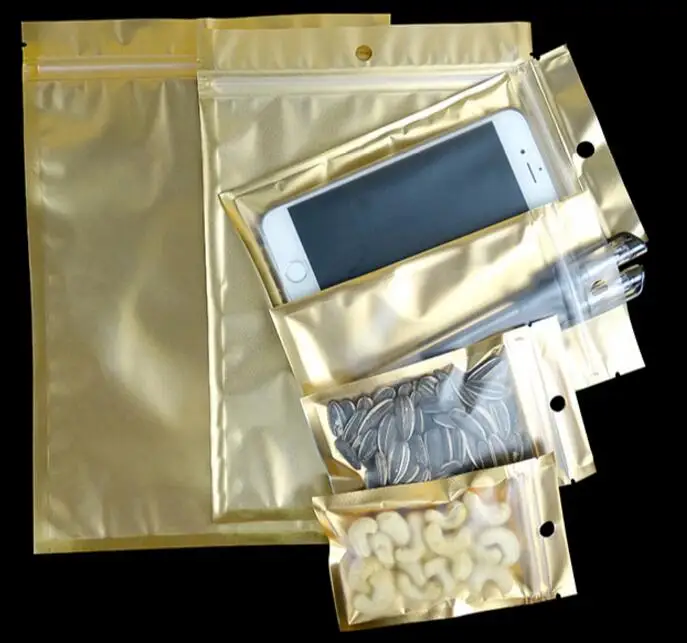 100pcs lot glossy colors heat sealable small zip lock bags food 100pcs lot glossy colors heat sealable small zip lock bags food package bag jewelry package bag aluminum bag resealable pouch in gift bags wrapping