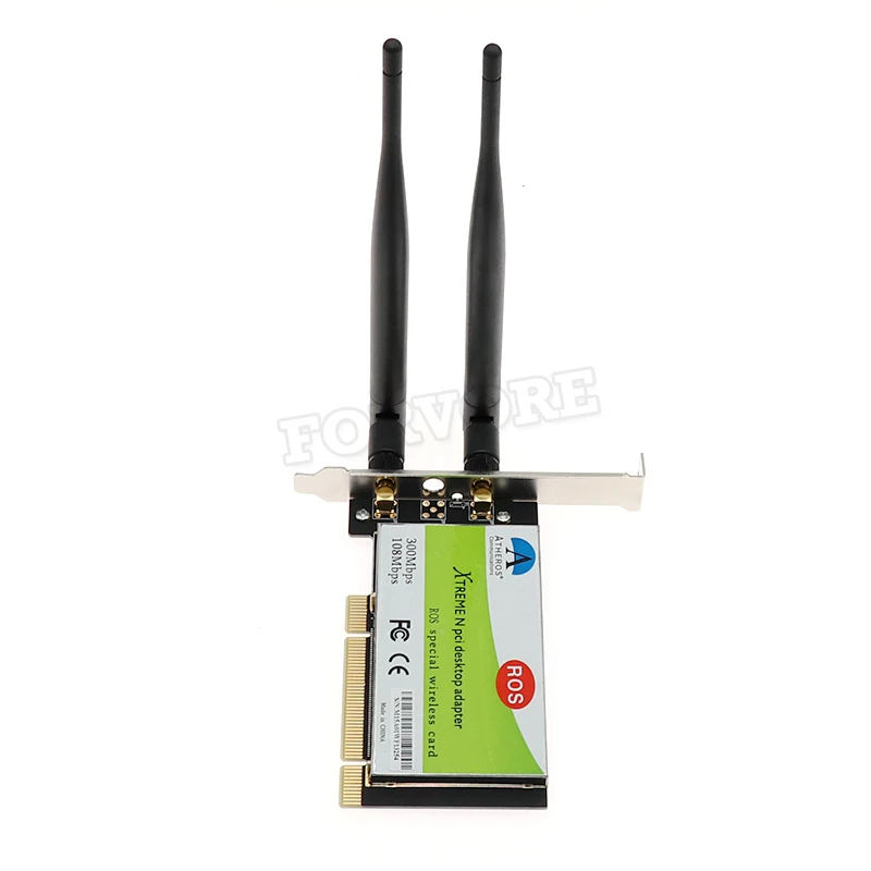 Настольная Двухдиапазонная беспроводная сетевая карта PCI 300 м для поддержки