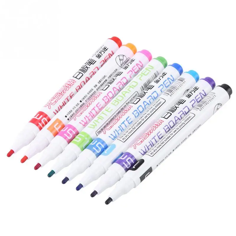 8 шт цветной нетоксичный стираемый маркер для белой доски для детей граффити живопись