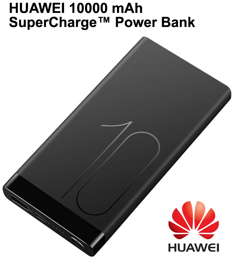 HUAWEI 10000 mAh SuperCharge power Bank type-C Входное зарядное устройство для путешествий с type-C для смартфона ноутбука Универсальная совместимость