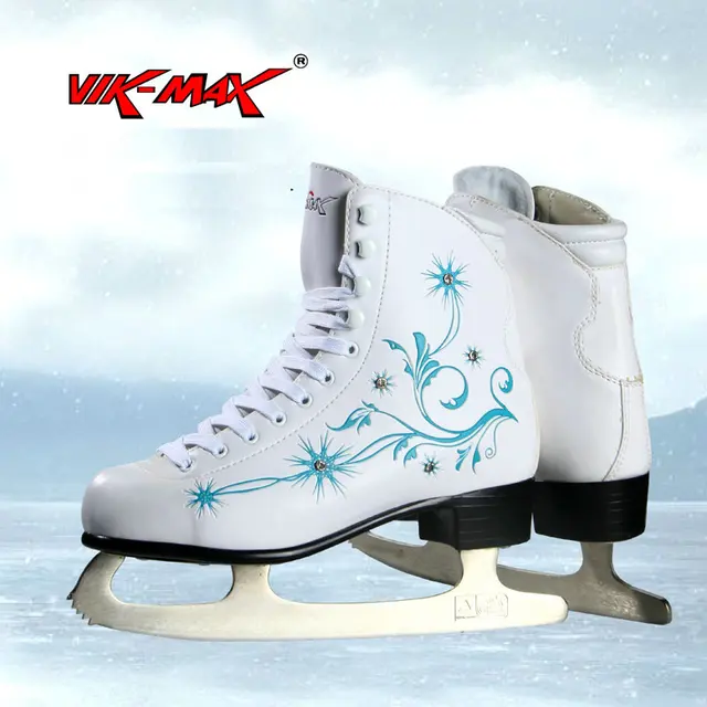 VIK MAX hot sale cheap adult white figure hockey skate Shoes ice skate