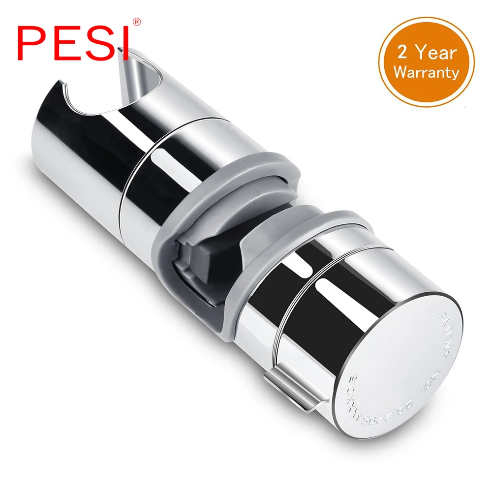 ABS Chrome Shower Head Rail Slider Holder Adjustable Riser Bracket rack