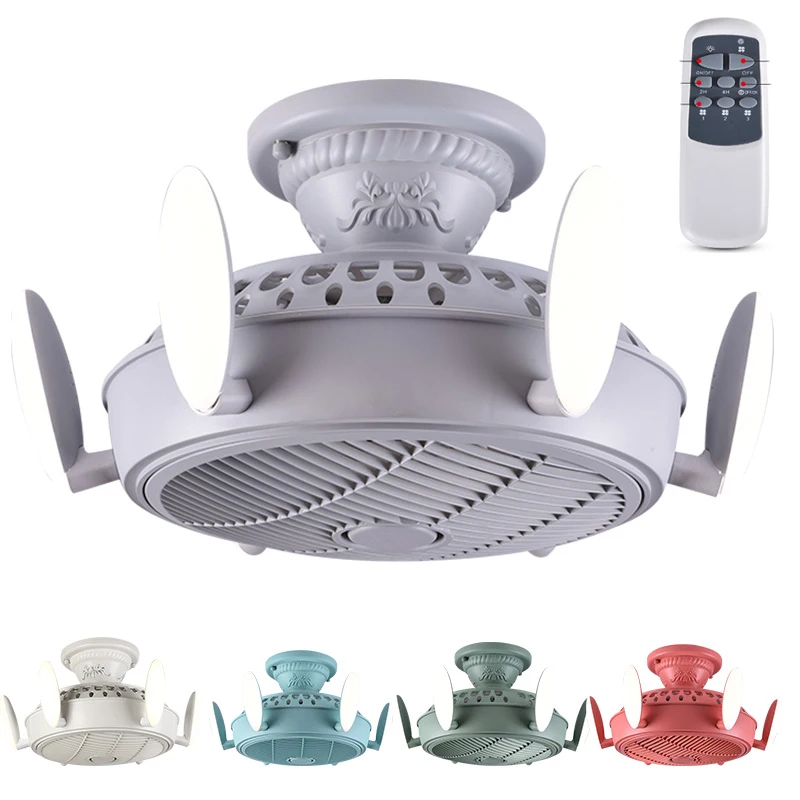 

10%LK1399 New 3in1 Anion Stealth Mute Ceiling Fan with LED Changing Light Quality Acrylic Ventilation Fan Remote Control/3 Speed