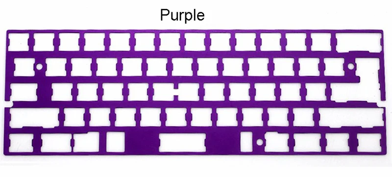 NPKC Универсальный GH60 пластина алюминиевый анодированный для монтажа и стабилизаторов PCB поддержка ISO ANSI для клавиатуры 60% DIY