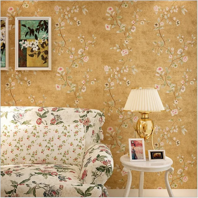 papier peint american rustic wall paper flower 3d wallpaper non paper flower wallpaper