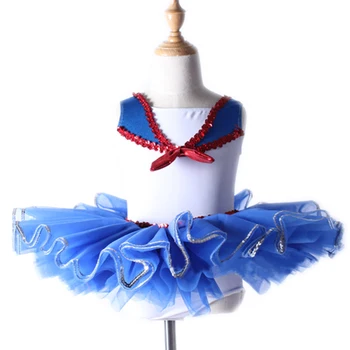 

Children's Female Navy Wind Ballet of Bitter Fleabane Bitter Take Uniforms Stage Performances Ballet Dance Wear