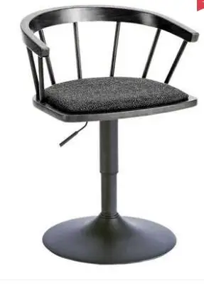 Solid wooden bar chair, high stool, revolving bar chair, fashionable and simple Windsor chair, household lifting chair Solid wooden bar chair, high stool, revolving bar chair, fashionable and simple Windsor chair, household lifting chair