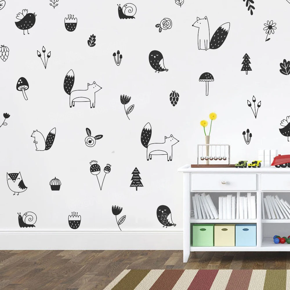 Us 9 97 25 Off Diy Woodland Wall Decals Nursery Decor Forest Creative Art Mural Tree Vinyl Stickers Home Bedroom Kids Jw322 In Us 9 97 25 Off Diy Woodland Wall Decals Nursery Decor Forest Creative Art Mural Tree Vinyl Stickers Home Bedroom Kids Jw322 In