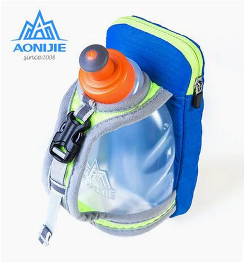 AONIJIE Outdoor Sports Bag Hiking Cycling Running Kettle Hand Bag For 250ml Water Bottle Nylon Marathon Handheld Hydration Pack