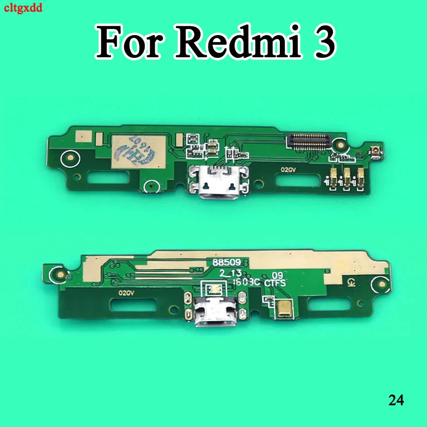 Микрофон модуль+ USB плата с зарядным портом гибкий кабель Разъем для Xiaomi Redmi 1 2 3 3S 4PRO 4A 4X 5A 6A Plus Замена - Цвет: Redmi 3