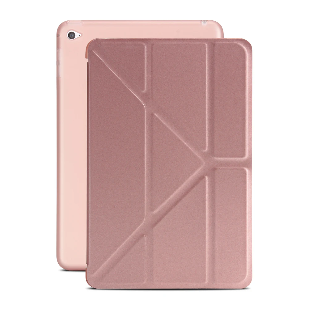 

For iPad mini 4 Smart Cover For iPad mini 4 Case TPU soft flexbility material does not crack protective better