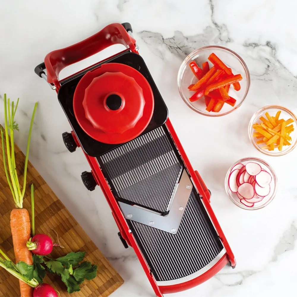 8 In 1 Mandoline Slicer Adjustable Thickness With Container Box