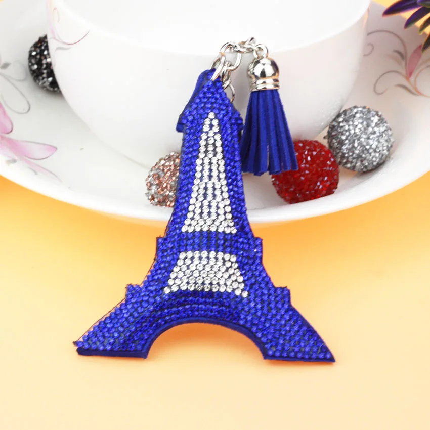 

Eiffel Tower Keychain Paris Tour Eiffel Rhinestone Key Chain For Keys Souvenirs Bag Car Decor Key Ring Decoration Key Holder